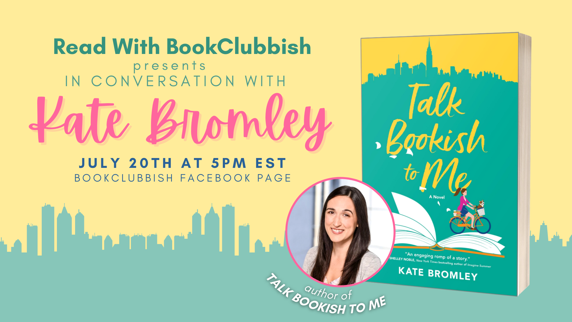 Read With BookClubbish Presents: In Conversation with Kate Bromley on uly 20th at 5:00 PM EST